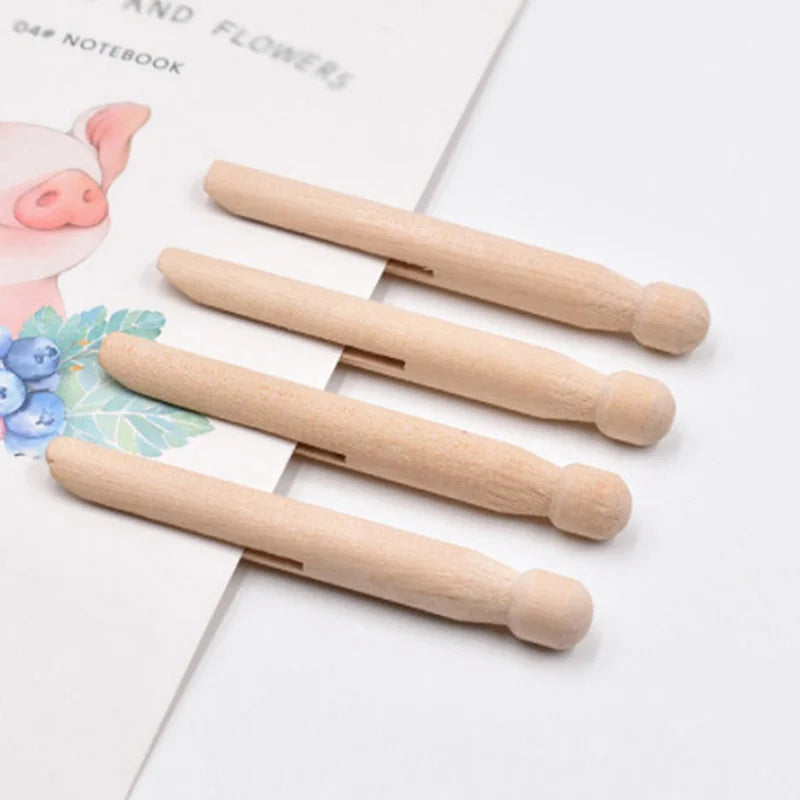 Classic Wooden Dolly Pegs