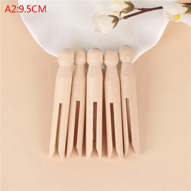 Classic Wooden Dolly Pegs