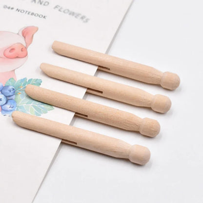 Classic Wooden Dolly Pegs