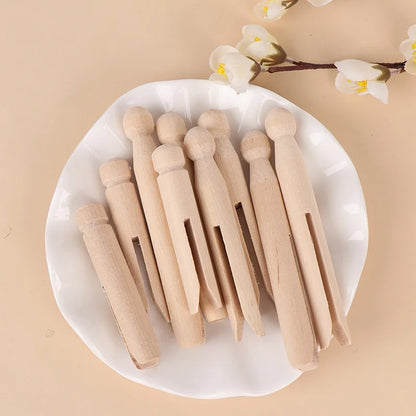Classic Wooden Dolly Pegs