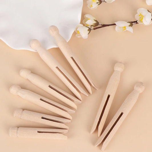 Classic Wooden Dolly Pegs