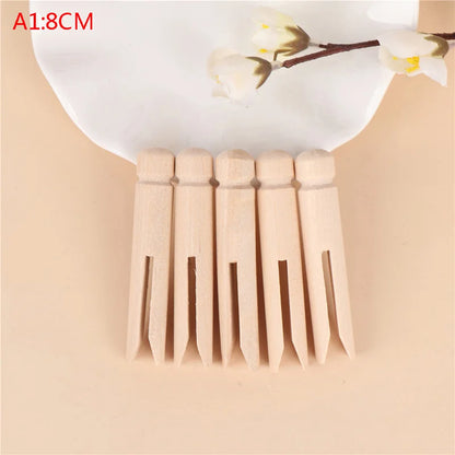Classic Wooden Dolly Pegs