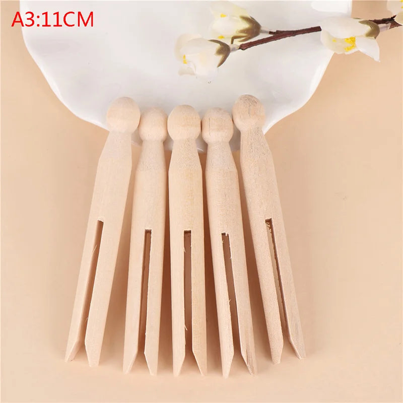 Classic Wooden Dolly Pegs